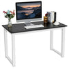 Modern Computer Desk Home Office Study Table /Dinner Table Wooden & Metal Black
