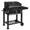 Barbecue Grill Charcoal BBQ Grill Trolley w/ Wheel Portable Garden Camping Party