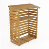 Outdoor Wood-Frame Log Store Stack Holder Wood Firewood Rack Garden Storage Shed