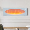 Electric 43" Wall Fireplace LED Wall Inset Into Fire 7Colour Heater Freestanding