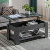 Coffee Table With Storage Lift Top Up Drawer Shelf Wooden Living Room Furniture
