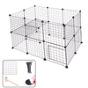 23 Panels Pet Fence DIY Dog Play Pen Puppy Rabbit Playpen Enclosure Metal Cage