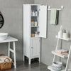 5-Tier Bathroom High Cabinet Freestanding Storage Cabinet Organizer 2 Shelves