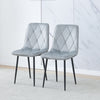 Dining Chairs 2er Set, Velvet Cover Chair for Dining Room, Chairs Set of 2