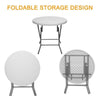 32inch Round Folding Table Dining Catering Banquet In/Outdoor Garden Party BBQ