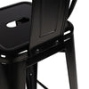 Tolix Metal Barstool Table Set Wooden Seat 2/4pcs Chairs Retro Bistro Restaurant