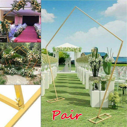 2.5X2.5m Balloon Arch Backdrop Flower Display Stand Frame Party Decor Reinforced