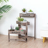 Industrial Vintage Folding Pot Plant Stand Display Flower Rack Extend 3 Tiered