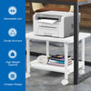Mobile Under-Desk Printer Stand 2-Tier Printer Cart Office Home Coffee Table