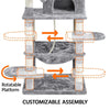 150cm Large Cat Tree Tower Tall Cat Scratching Post for Indoor Cats and Kittens