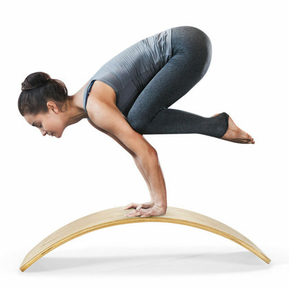Wooden Balance Board Birch Wobble Board Yoga Rocker Leaning Toy for Kids Adults