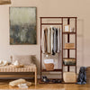 Industrial Vintage Clothes Rail Garment Rack Open Display Shelf Spacious Storage