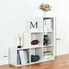 White Bookcase 6 Cube Wooden Shelving Unit Display Storage Shelf Home Office