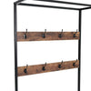 Vintage Clothes Rail Industrial Style Hat Coat Rack Storage Rack Shoe Shelf Unit