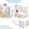8+2 Panels Foldable Baby Playpen Kids Safety Child Play Center Yard Indoor Toy