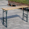 Adjustable Bar Table Beer Table Foldable Wooden Garden Outdoor Camping Table