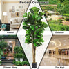 180cm Artificial Fiddle Leaf Fig Tree Nearly Natural Greenery Plant Potted Fake