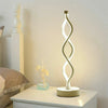 Modern Table Lamp Dimmable LED Spiral Wave Minimalist Lighting Design Desk Light