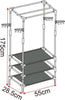 Heavy Duty Clothes Rail Rack Hanging Garment Display Stand Storage Shelf
