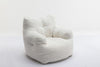 Upholstered Soft Fabric Tufed Bean Bag Foam Memory Resilience Sponge Chair QB