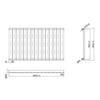 Modern Bathroom Straight Heated Towel Rail Radiator Ladder Warmer Heating