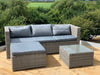 Victoria Rattan Garden Furniture Corner Sofa Lounge Set In/Outdoor Extra Wide