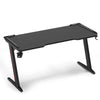 Strong T-Shaped Gaming Desk Writing Table 120cm with Cup Holder Headphone Holder