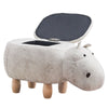 Upholstered Animal Shaped Ottoman Ride-on Footrest Stool Rest Seat TOY Kids New