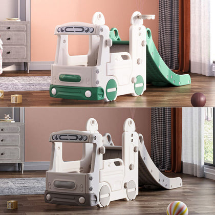 Bus Slide/Basketball Stand 3in1 Foldable Childrens Kids Baby Indoor Outdoor Toys