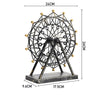 Desktop Rotating Metal Ferris Wheel Ornament LED Sky Wheel Windmill Night Light