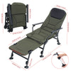 Home Office Folding Armchair Bedchair Recliner Adjustable Fishing Camping Chair