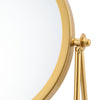 Luxurious Gold Rotation Make Up Mirror Table Top Vanity Shaving Swivel Mirrors