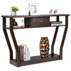 Console Table Modern Entryway Accent Table Wood Narrow Hall Desk Sofa Side Table