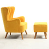 Retro/Vintage Tub Accent Chair Upholstered Padded Armchair Lounge Fabric Sofa UK