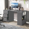 Large Computer Desk With Shelves & Drawers PC Writing Study Table Home Office