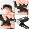 Bike Bicycle Lights USB LED Rechargeable Set Mountain Cycle Front Back Headlight