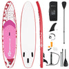 10.5 FT Inflatable Stand Up Paddle Board SUP Surfboard Adjustable Non-Slip Deck