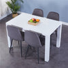 Classic White Solid Wooden Dining Table and 4 or 6 Chairs Set Kitchen Home