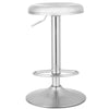 Round Stainless Steel Bar Stools Adjustable Swivel Chairs Kitchen Dining Chairs