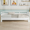 Daybed Wooden 3ft Single Guest Bed Trundle Bed Sofa Bed Frame Solid Pine White