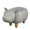 Lovely PU Animal Footstools Padded Stools Ottomans Wood Legs Kids Toy Gift