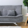 Faux Leather/Fabric 3 Seater Sofa Bed Couch Double Sleeper Settee Sofabed Relax