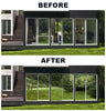 100CM One Way Mirror Window Film Privacy Sticky Glass Tint Silver Reflective UK