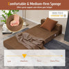 Folding Sofa Bed Convertible Sleeper Chair Bed Portable Lazy Floor Sofa Bed