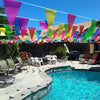 Colorful 100M Triangle Flags Bunting Banner Pennant Festival Wedding Party Decor