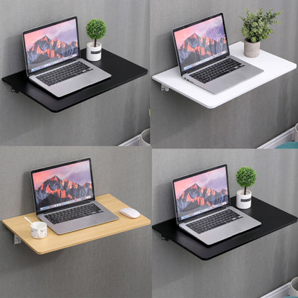 60cm Wall Mounted Folding Table Floating Desk for Small Spaces Hanging Table