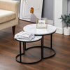 Nest of Tables 2 3 Table Unit LivingRoom Side Lamp Coffee Furniture MarbleEffect