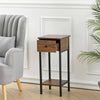 Tall Narrow Lamp Plant Table Slim Corner Console Table LivingRoom Side End Table