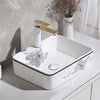 MULTI SHAPE BATHROOM CLOAKROOM COUNTERTOP CERAMIC BASIN SINK & POP UP WASTE SETS