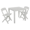 2,4pcGarden Plastic Patio Dining Whether Proof Table & Chairs Outdoors Furniture